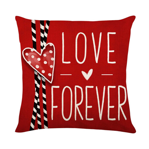 Polyester kussensloop voor Valentijnsdag, 45x45 cm 1