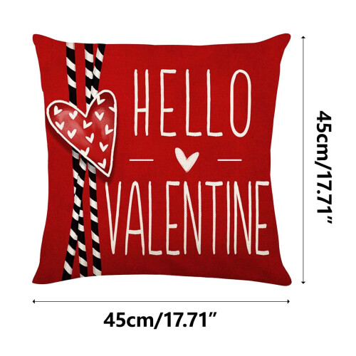 Polyester kussensloop voor Valentijnsdag, 45x45 cm 2
