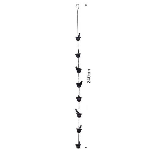Bronsfågel Regnkedja Smidesjärn 240cm 1