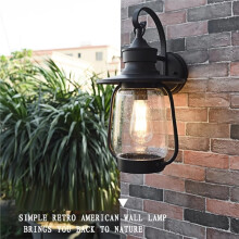 Aluminum Horse Lamp Outdoor Wall Lamp Waterproof and Rust Proof Courtyard Lamp Balcony Retro Garage Garden Wall Lamp