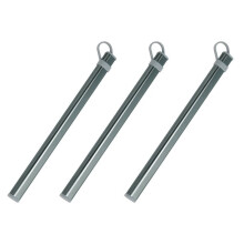 3X Chopsticks Storage Tubes Aluminum Alloy Box Case for Titanium Chopsticks Storage Box Without Chopsticks Gray