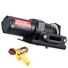 Guincho Elétrico 12 V CC 1134 kg-Duoku-para Quad, SSV e Veículos Off-road, com Corda Sintética 4,8 mm x 12 m