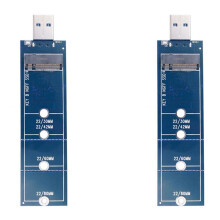 2X Adaptateur SSD M2 Vers USB Adaptateur M.2 Vers USB Clé B M.2 Protocole  Adaptateur SSD NGFF Vers USB 3.0 Carte SSD