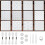 28pcs Plastic Stencil Kit, Template Pattern Geometric Embroidery Thread Drawing  Template for Hand Quilting Sewing 1