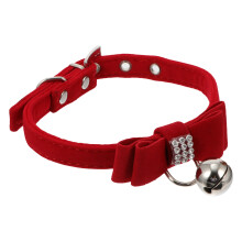 Collierpet Velours Clochette Pour Chat