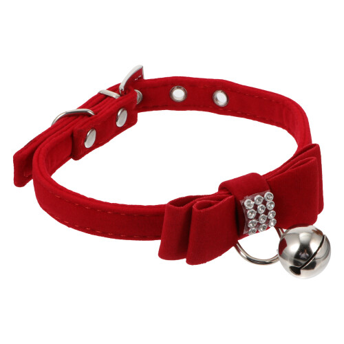 Collierpet Velours Clochette Pour Chat