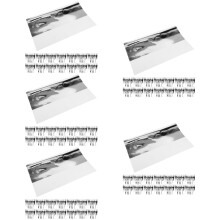 75Sheets White Floral Bouquet Wrapping Paper Aluminum Foil Material
