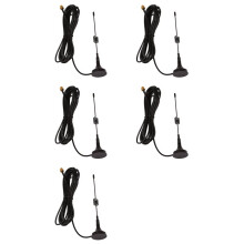 5X Antenne Radio Bi-Bande Vhf Uhf 136-174Mhz 400-470Mhz Antenne Radio Bidirectionnelle Portable Base Magnétique Sma Antenne Mâle