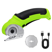 Ciseaux à Tissu Électriques Sans Fil, Cutter Rotatif Électrique, Ciseaux Robustes pour Boîte en Carton, Ciseaux de Couture Rechargeables