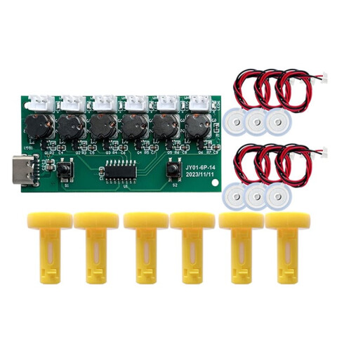 Humidifier Module Kit Ultrasonic Nebulizer Mist Driver Circuit Board with 6 Nozzle Interface Nebulizing Control Board B 1