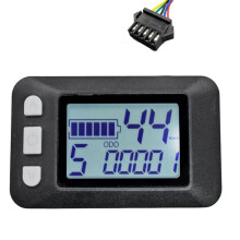P9 ÉCran LCD Tableau de Bord ÉCran LCD 24V 36V 48V 60V Compteur de VéLo éLectrique pour Scooter éLectrique ÉCran LCD (SM Plug 5PIN)