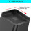 Altura de 6 Polegadas Trapezoidal em Forma de L Metade Superior com Picos Inferior Tira de Borracha King Bed Riser Riser de MóVeis de 4 PeçAs 10