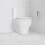 Round White Polypropylene Toilet  Cover with Slow Close Hinge and Easy Installation 4