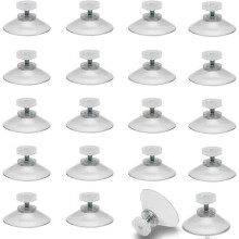 Einschraub-Saugnäpfe - DLZAOAO - 40 mm - 20 Stück - Transparent - M5-Gewinde