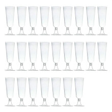 Einweg-Champagnergläser – Hartplastik – 25 Stück – Unzerbrechlich – Elegantes Design – BPA-frei