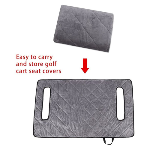 Coprisedili per Carrello da  per 2 Persone con Braccioli Cuscino Universale per Coperta per Carrello da 2