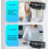 Projection Alarm Digital Clock USB Rechargeable Electronic Clock with 180 Rotating Projector 4 Level Brightness Dimmer 6