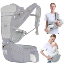 Ergonomische, fysiologische babydrager, goed ademend, geschikt voor alle seizoenen, gemakkelijk te dragen, voor baby's van 0 tot 36 maanden