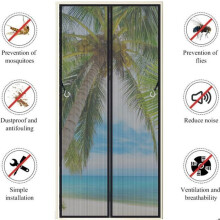 Moskitonetz – FUIENKO – Tür/Fenster – Magnetisch – 130 x 220 cm – Kein Bohren erforderlich