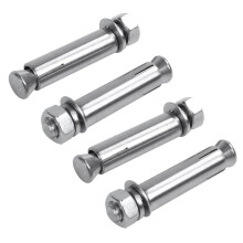 4Pcs M8X60mm Wall Concrete Brick Expansion Screws Closed Hook Anchor Bolts