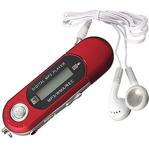 MP3 Player με αποθηκευτικό χώρο 8GB και ραδιόφωνο FM - Άγνωστη μάρκα - Κόκκινο