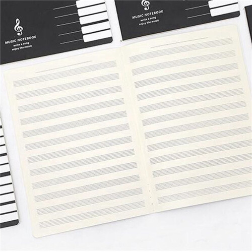6X Five Lines Music Notes Notebook Music Tab Staff Stave Notebook 2