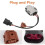 1 Pc Radiator Engine Fan Control Unit for  3C0959455F 1K0959455FJ 1TD959455, Direct Replacement Cooling Fan Module 4