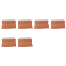 6X Glasses Organizer Sunglasses Hanging Bag Sunglasses Eyeglasses Display Wall Mount Organizer 15 Slot Beige+Brown