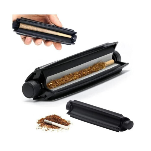 110mm Joint Rolling Machine, Cigarette Device, Cigarette Rolling Machine, Portable Manual Cigarette Rolling Machine (Black)