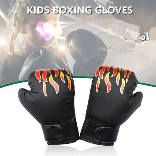 Guantoni da boxe - TEMPSA - Bambini - PU traspirante - Neri - 1 paio