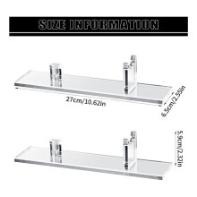 4Pcs Knife Display Stand Acrylic Knife Case Desktop Knife Display, Single Knife Holder for Home Decor (Clear Base)