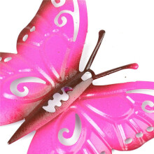 10X Colorful 3D Metal Butterfly Yard Decor Hollow Out Butterfly Garden Large Decorative Wall Art Fence Sculpture