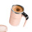 Magnetic 380ML Automatic Magnetic Stirring Mug with Lid-Pink 1
