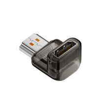 HDTV Right Angle Adapters 90 Degree Female to-Light black 162T