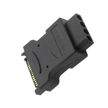 Space Efficient SATAs 15Pin to IDE 4Pin Power Hard Drive-Black