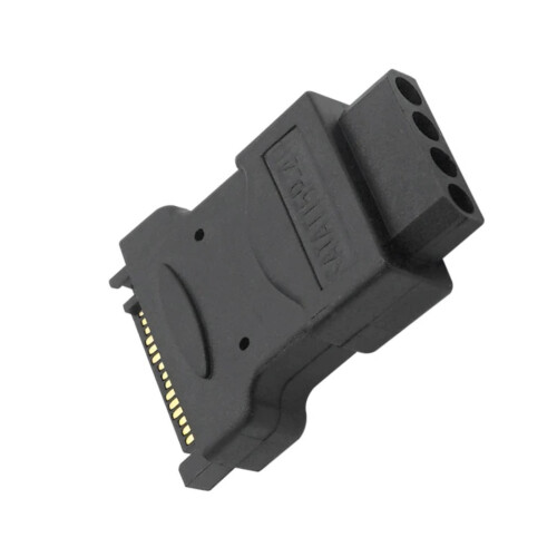 Space Efficient SATAs 15Pin to IDE 4Pin Power Hard Drive-Black