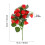 2pcs Artificial Strawberry Floral Stems 3
