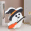 Halloween ghost wooden table decor, white witch pumpkin 3