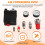 Air Compressor Pump Accessories Four-Hole Automatic Pressure  Assembly with American Connector 2