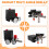 Air Compressor Pump Accessories Four-Hole Automatic Pressure  Assembly with American Connector 7