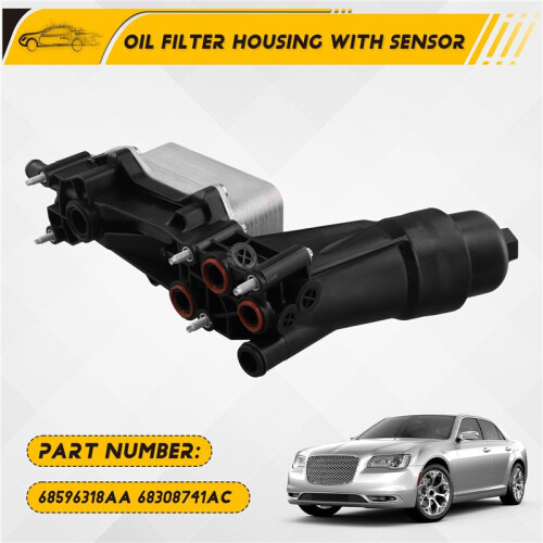 New Oil Filter Housing with Sensor 68596318AA 68308741AC for  Pacifica 2017 - 1
