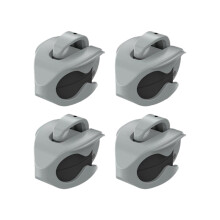 2/4/6/8 Stuks Hengel Houder Polen Bundler Klemmen-grijs 4 stuks