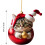 Ornement chat vintage imprimé chaton (1 pièce) 2