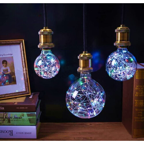 Λάμπα LED LINLIN Edison E27 220V3W με χάλκινο σύρμα, συσκευασία 2 τεμαχίων 1