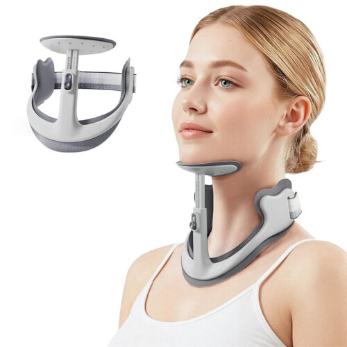 Posture Corrector for Neck & Cervical Spine Alignment - 360 Adjustable Neck Collar with 28 Levels, Memory Foam Support 2