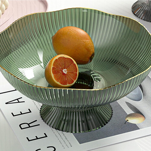 Tigela decorativa para escorrer frutas com base 1