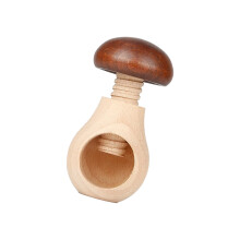 Wooden Nut Cracker Duals Purpose Nutcrackers Kitchen-dark brown