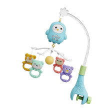 Cartoon Rotating Infant Bed Bell Music Box Crib Mobile-Blue