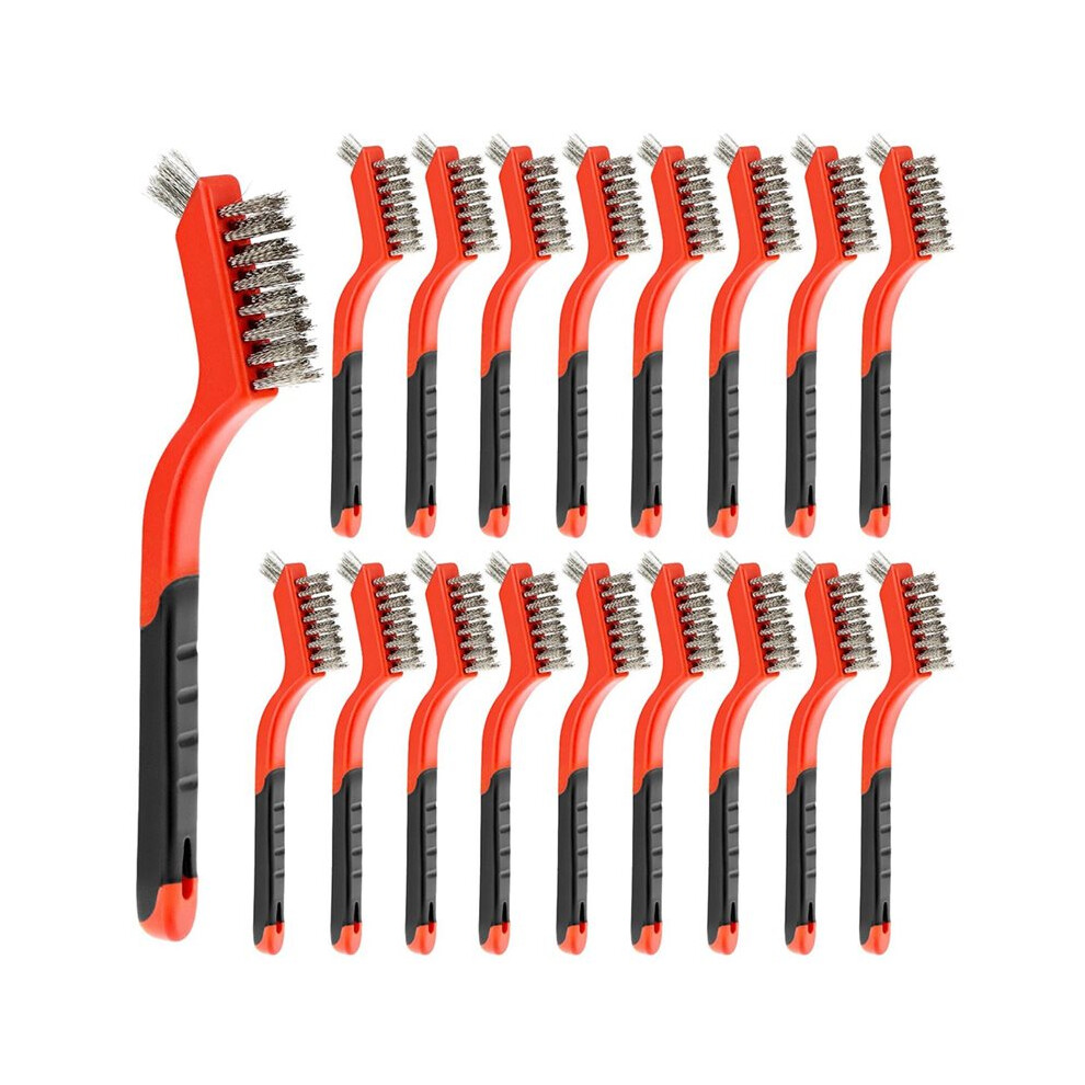 Stainless Steel Wire Scratch Brush Set, 18 Pack For Rust, Dirt, Paint Removal 4713464850314
