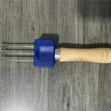 Outil de Crochet à Loquet, Crochet à Tricoter Portable, 3 Aiguilles à Loquet, Outil de Crochetage pour la Reliure ou la Bordure des Fournitures de